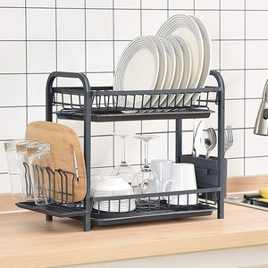 Kitchen Counter Large Storage Small Package Holders Sink Organization Over The Sink Dish Drying Drainer Rack