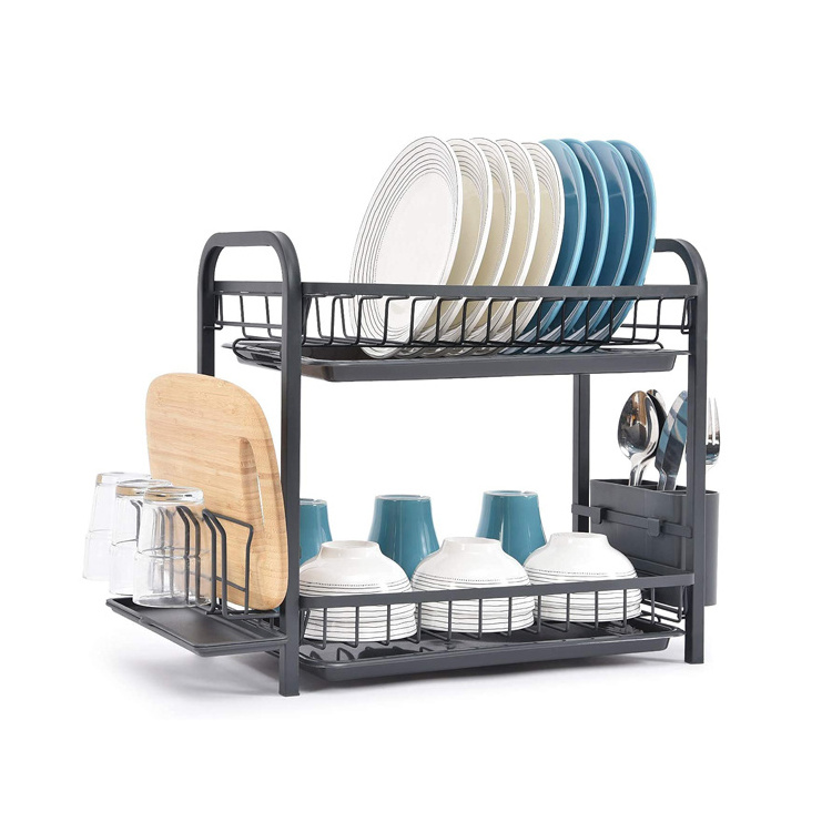 Kitchen Counter Large Storage Small Package Holders Sink Organization Over The Sink Dish Drying Drainer Rack