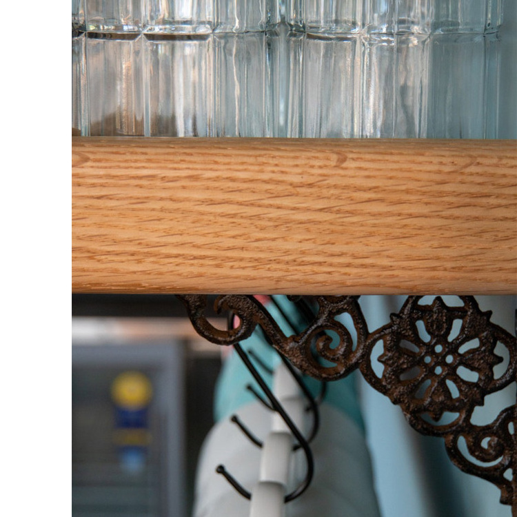 Wholesale Under Shelf Storage Wine Cup Rack Under Cabinet Hanging Wine Glass Rack Wall Shelf Floating