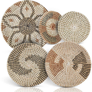 New Style Boho Basket Home Decor Rattan Wall Art Basket Decor