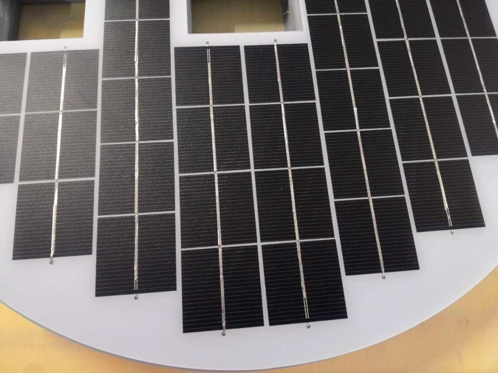 Bicycle use 11w solar panel round shape module high efficiency mono solar cell for electric bike cycling