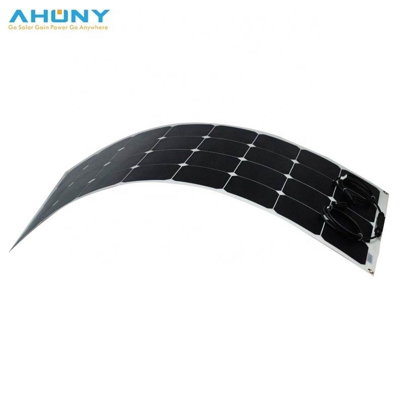 Factory Price 12V 100W Solar Power Panels flexible Solar Modules for battery charging ship caravan RV