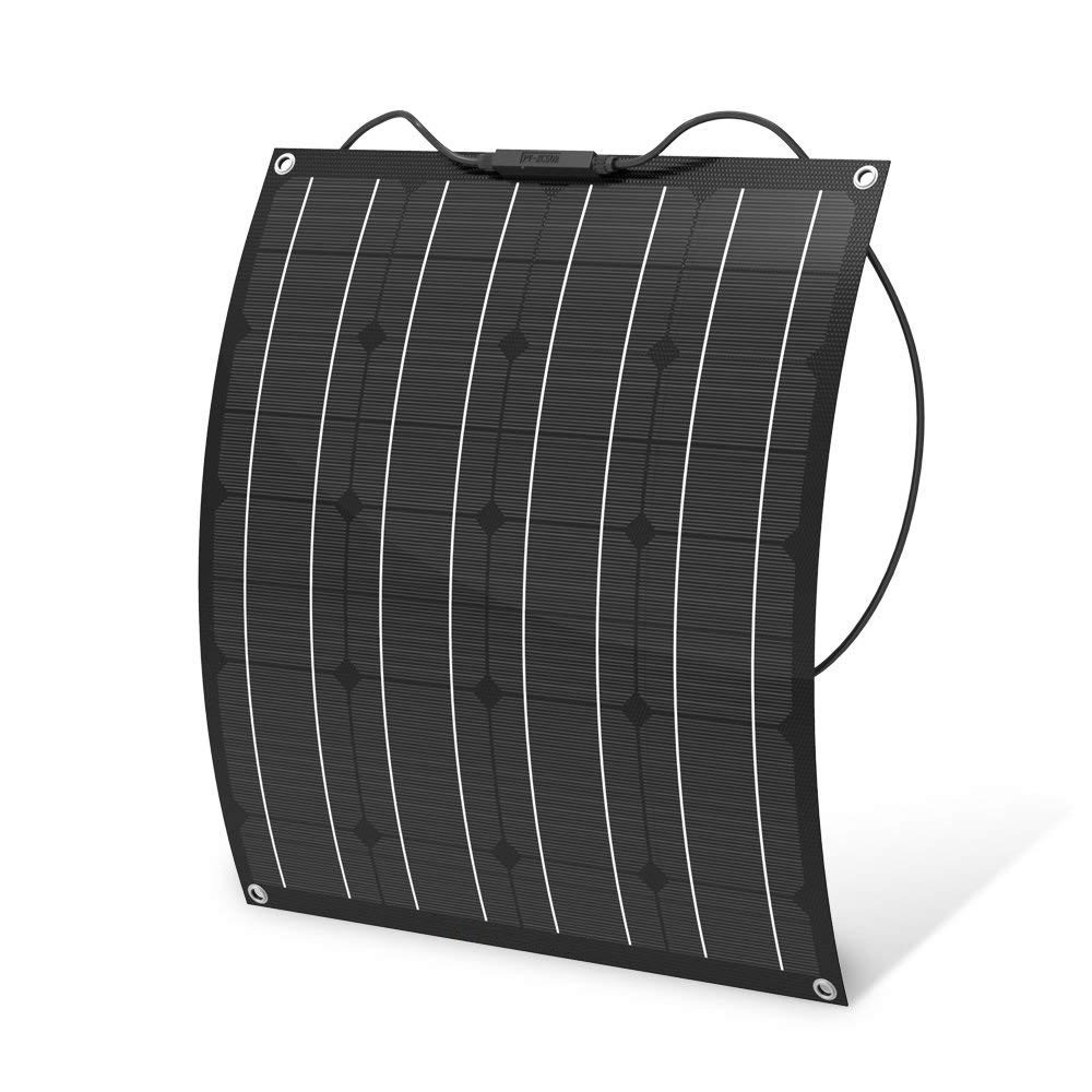 Semi ETFE Custom 100W 200W 18V Monocrystalline Semi Flexible Solar Panels Kits for Roof Car RV Boating Camping