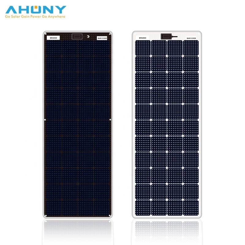 Semi ETFE Custom 100W 200W 18V Monocrystalline Semi Flexible Solar Panels Kits for Roof Car RV Boating Camping