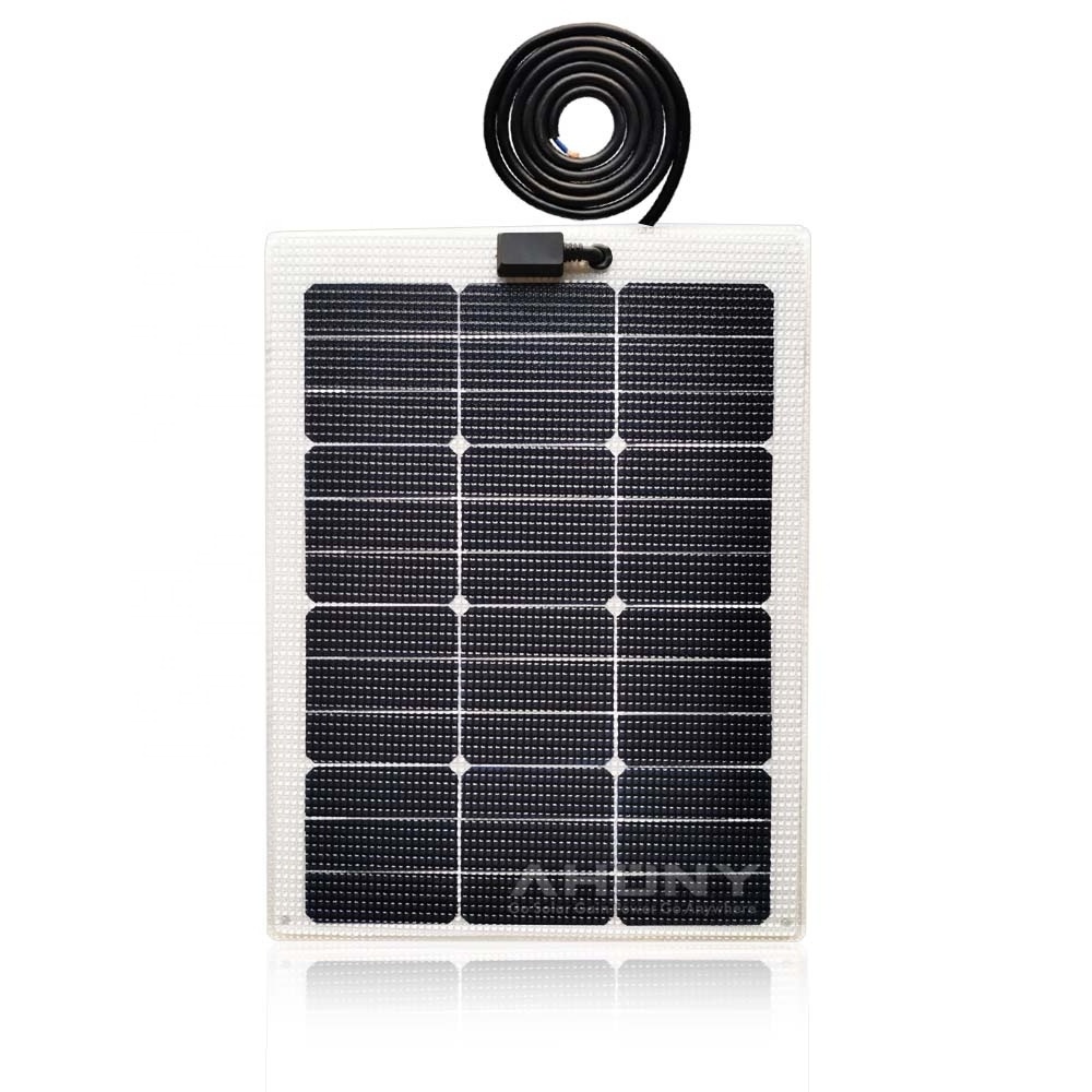 popular semi rigid solar panel technology transparent solar panel 40w for marine floating light with high efficiency 23.7%