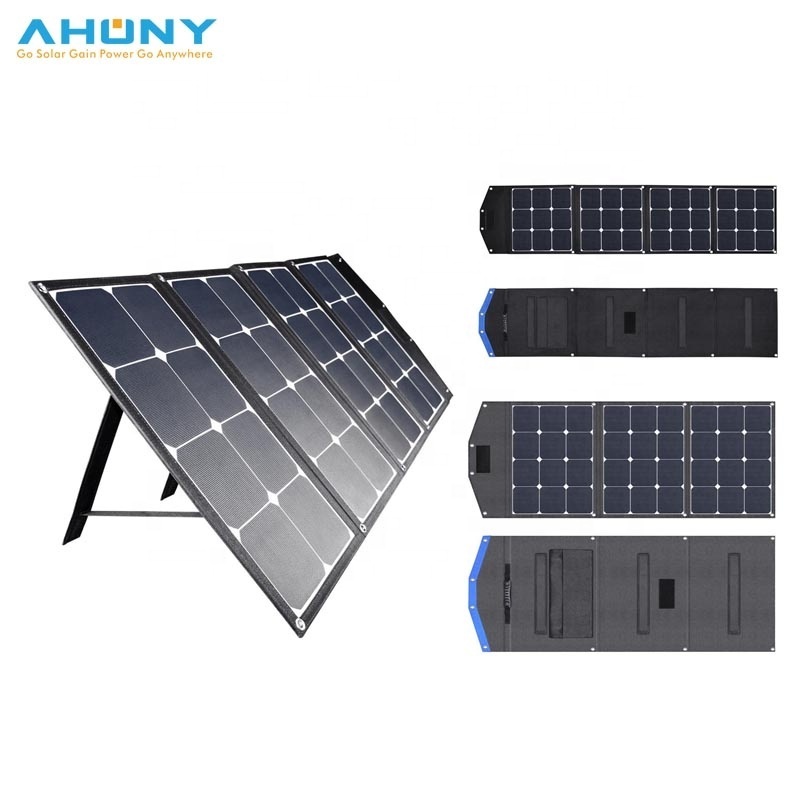 ETFE surface foldable solar blanket portable charger 120w for solar generator 12v battery charger marine boat rv