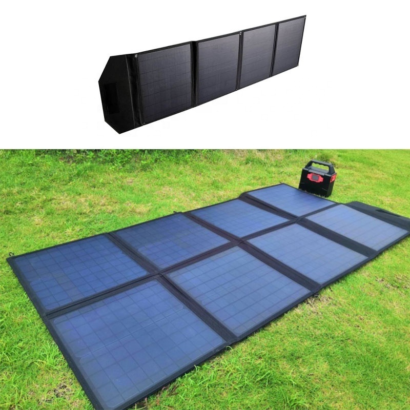 100w folding solar panel system home lighting system power solar kit for camping roof  solar charger