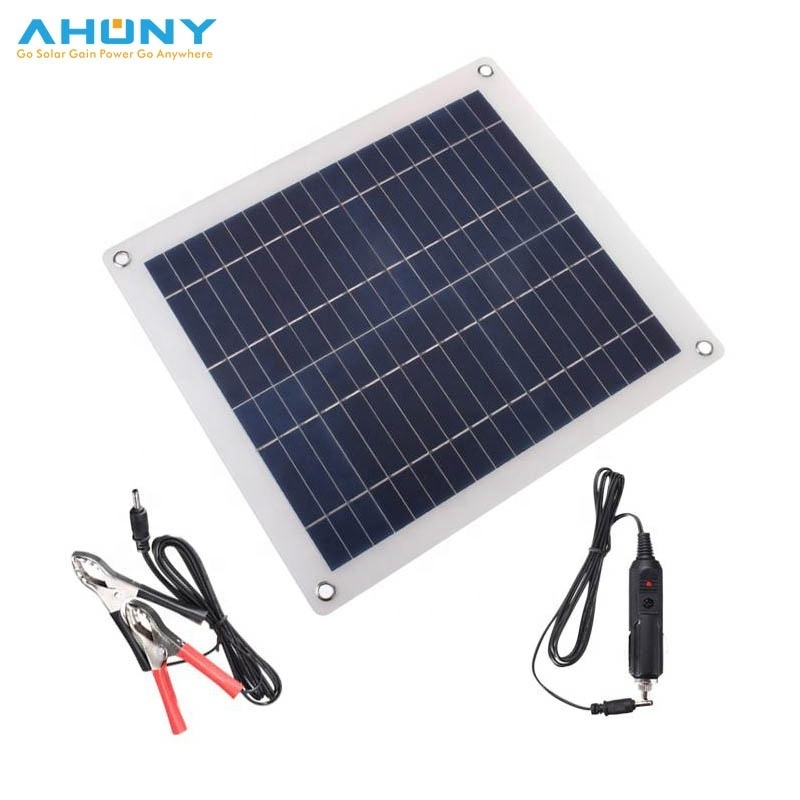 Useful 18V 5.5W Solar charger Solar Panel battery Charger For Car Moto Power other 12V Rechargeable Battery to protect battery