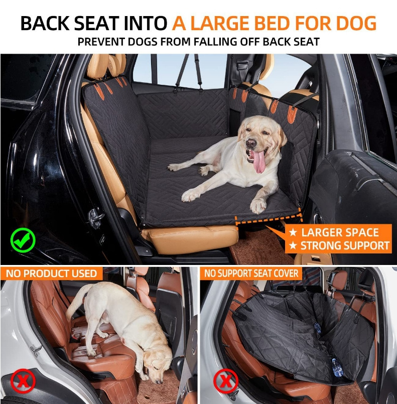 Multi-purpose New Design Hammock Dog Car Seat Protector Fold-able Scratch-proof Pet Dog Car Seat Cover