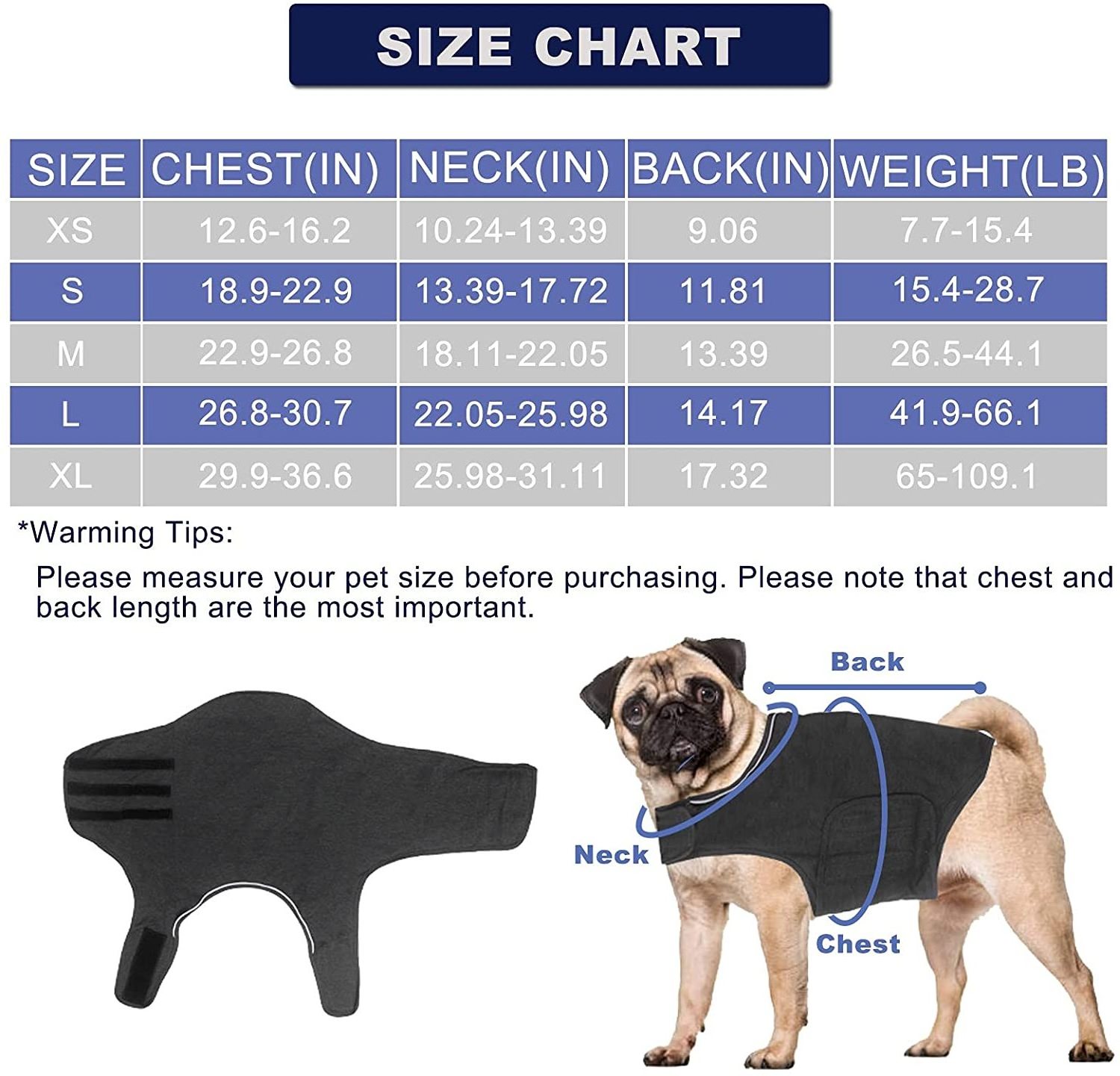 Hot-selling Comfort Dog Anxiety Relief Coat Dog Anxiety Calming Vest Wrap