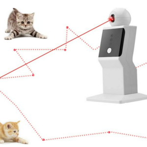 Cat Laser Toy Automatic Random Moving Interactive Laser Cat Toy for Indoor Kittens Dogs Cat Red Dot Exercising Toy