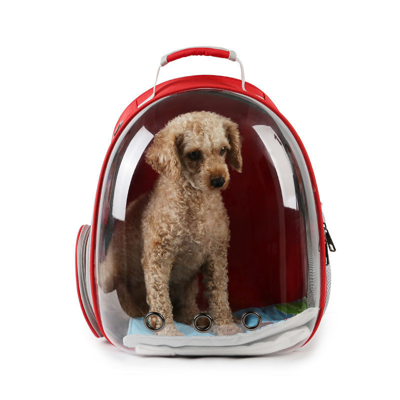 Transparent Breathable Design Pet dog cat travel/walking backpack carrier bag