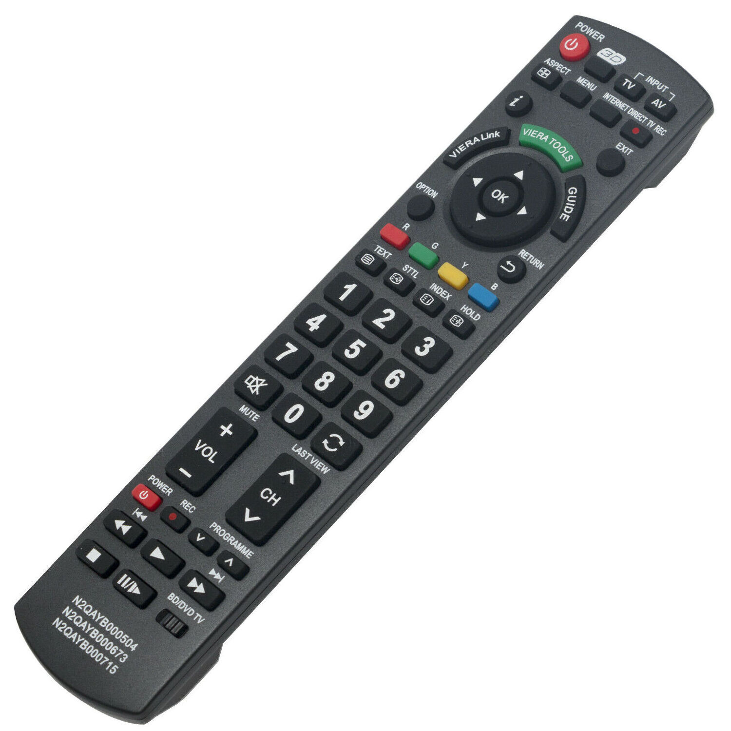 Universal TV Remote Control Works for All Plasma Viera HDTV 3D LCD LED TV/DVD Player/AV Receiver