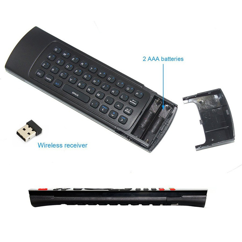 MX3  air remote 2.4G wireless fly mouse Universal  Remote control mini keyboard IR learning 6 Axis Gyroscope for Android TV Box