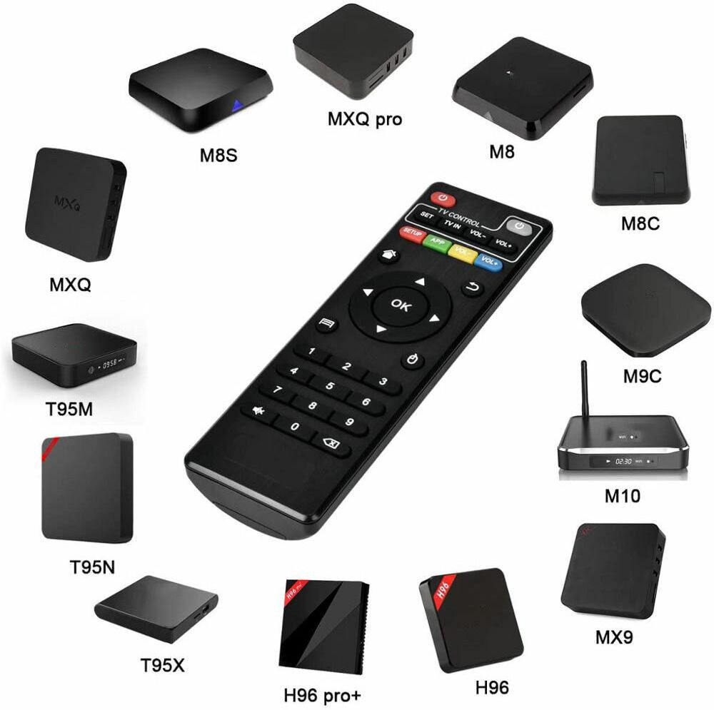 New Remote Control Replacement for X96mini MXQ Pro T95M T95N Android Smart Box H.265 HD Dual Band WiFi Quad Core Home Media Play