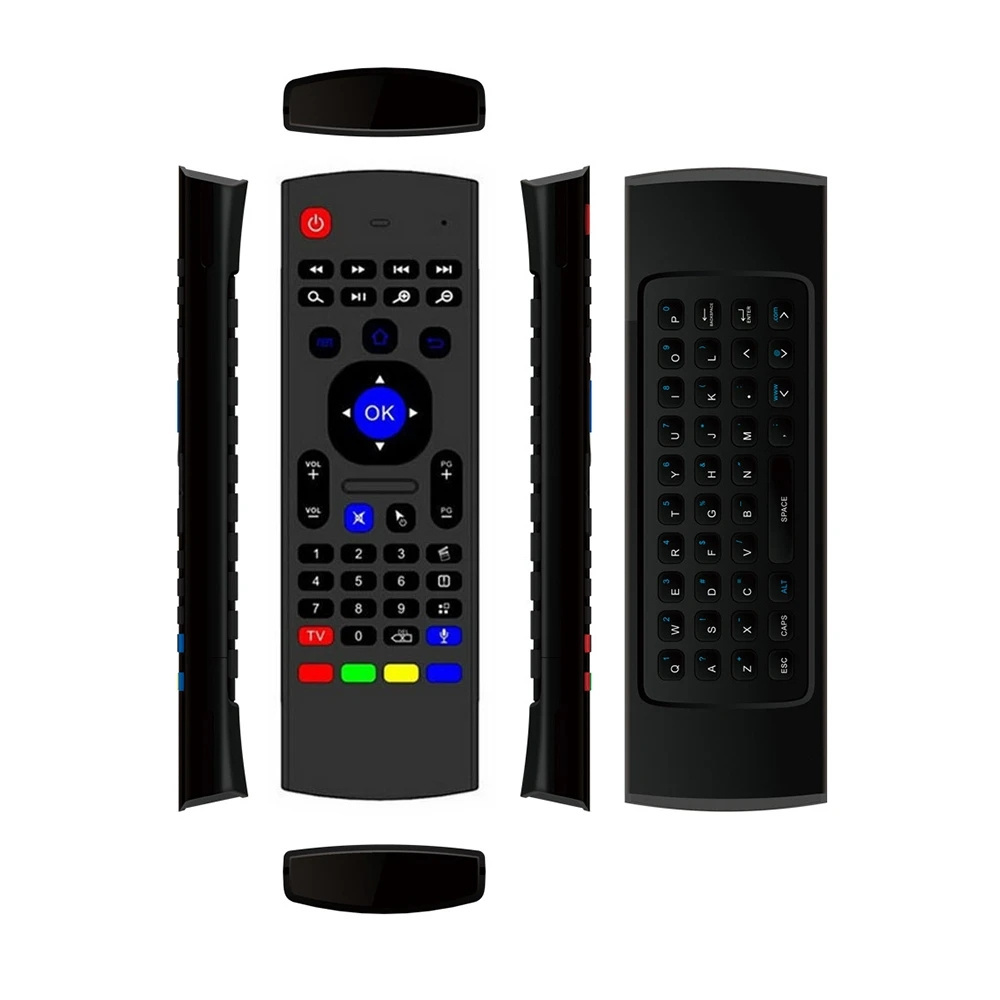 MX3  air remote 2.4G wireless fly mouse Universal  Remote control mini keyboard IR learning 6 Axis Gyroscope for Android TV Box