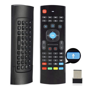 MX3  air remote 2.4G wireless fly mouse Universal  Remote control mini keyboard IR learning 6 Axis Gyroscope for Android TV Box