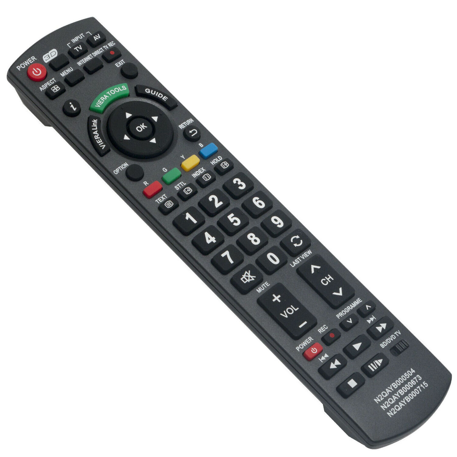 Universal TV Remote Control Works for All Plasma Viera HDTV 3D LCD LED TV/DVD Player/AV Receiver