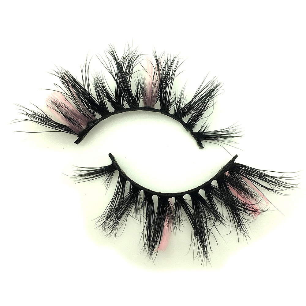 3d real mink color eyelashes mink vendors mini suitcase 25mm lashes wholesale 5d 8d eyelashes vendor