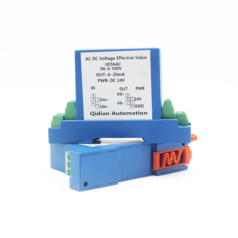 JXDA4U 0-1000V DC Voltage Direct Current Signal Transducer Analog Galvanic Signal Transmitter