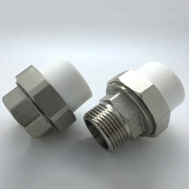 PPR Pipe Fittings Water Male Brass Union OEM/ODM Supported PPR Plastic Plumbing Pipes Fittings