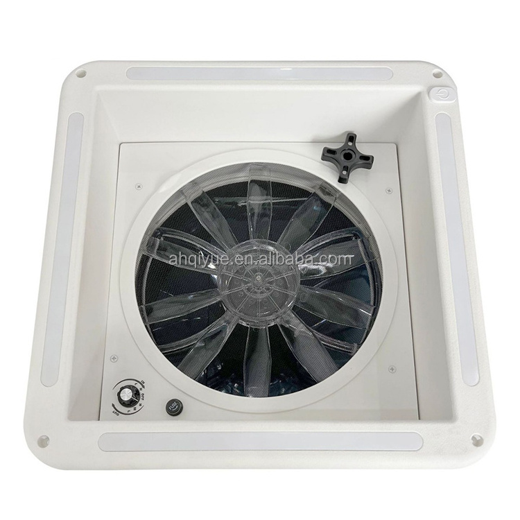 ABS Manual Anti-Mosquito Roof Hatch RV Modified Car Exhaust Fan Sunroof Hatch with LED Light