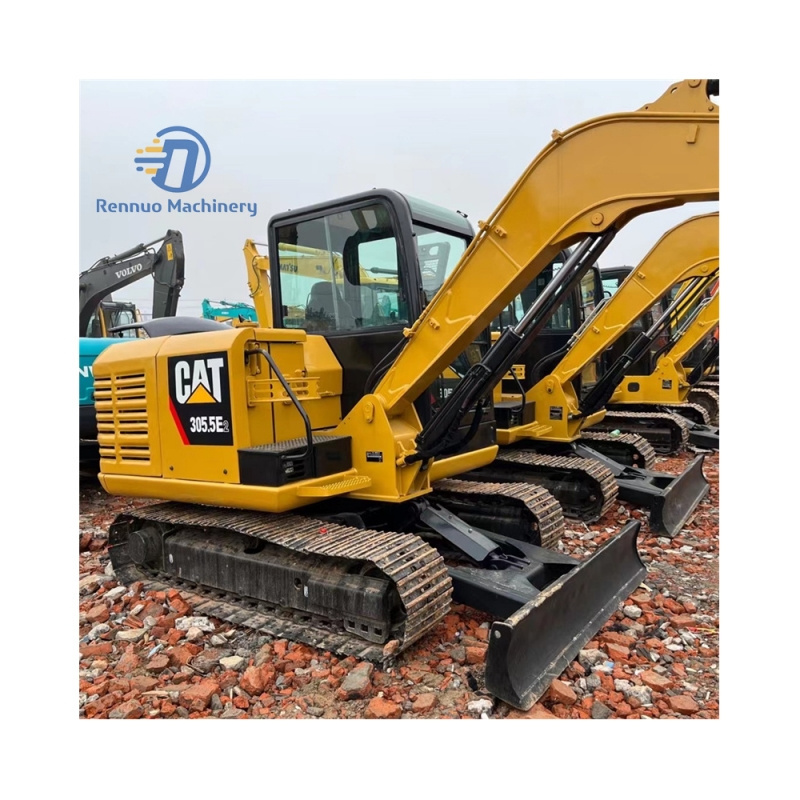 Used original CAT 305.5E2 excavator 5 Ton CAT hydraulic crawler backhoe mini excavator at low price