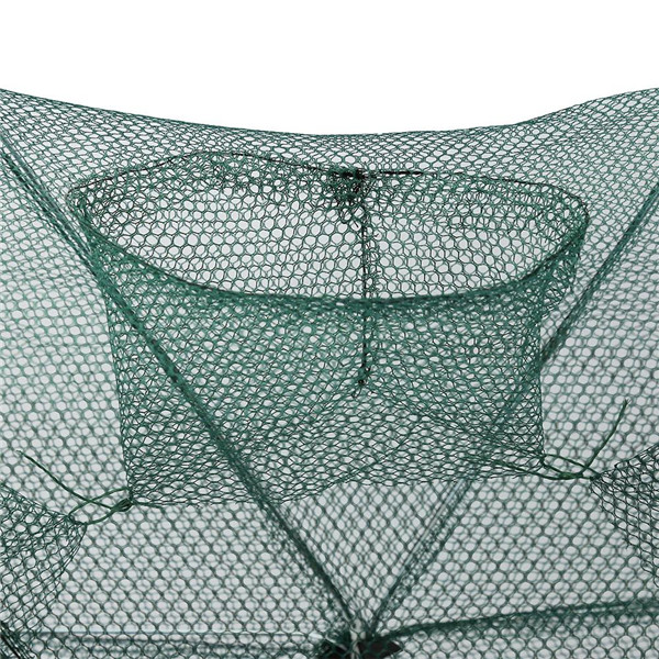 6 holes automatic trap fishing net hexagon nylon fishing trap crab lobster lanterns trap