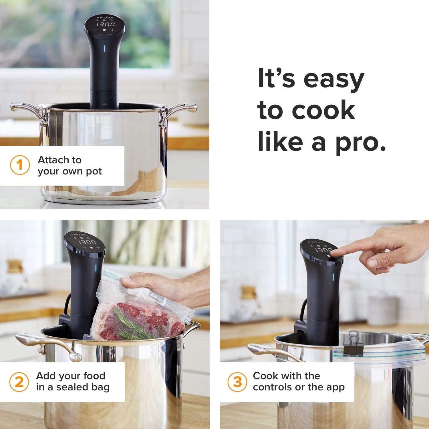 Small Low Temperature Slow Cooker Cuiseur Joule Sous Vide wifi Machine Sous Vide Set Home Sous-vide Alimentaire beef Cooker