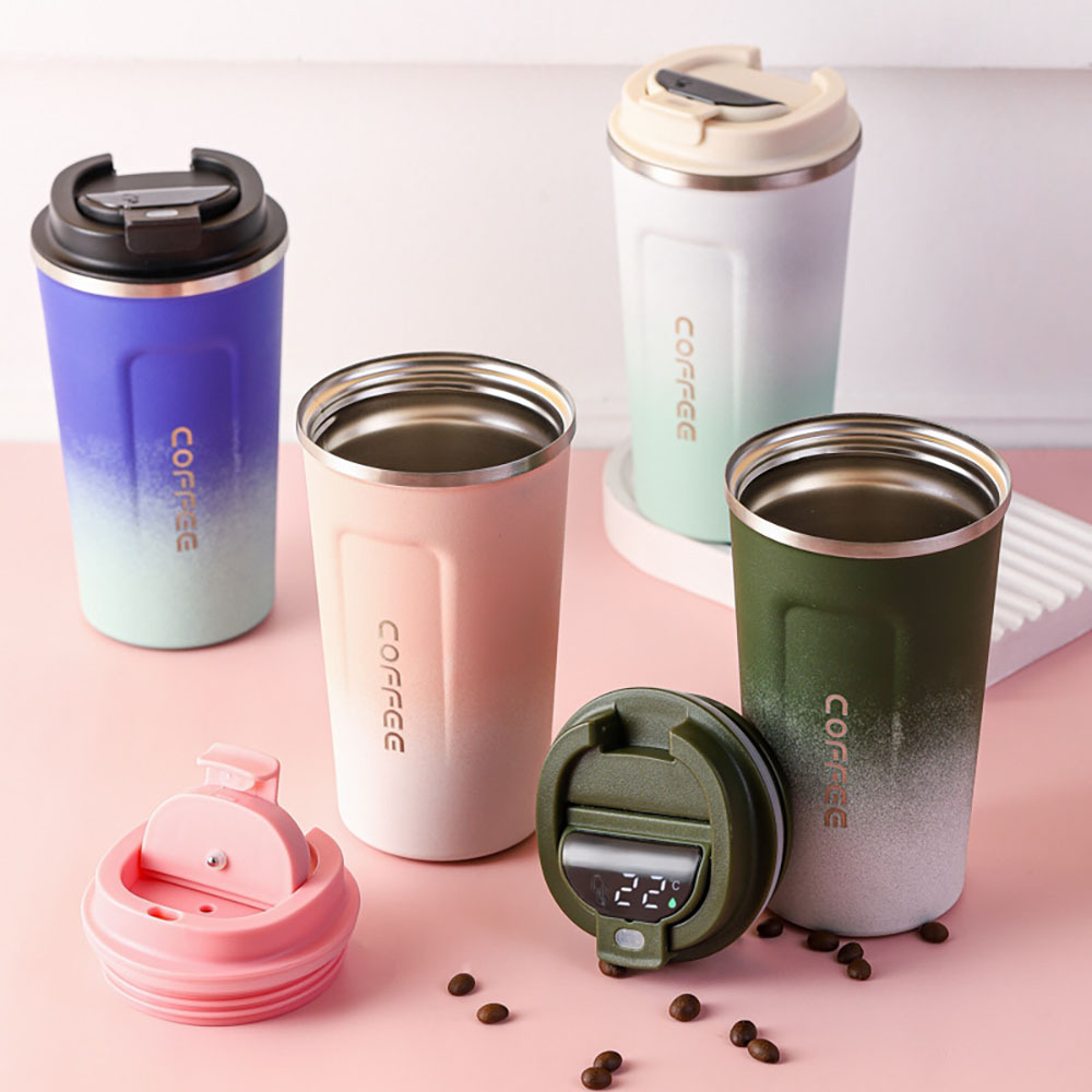 Sublimation 350 ml/510 ml 304 Stainless Steel Screw Lid Thermal Coffee Mug/ Coffee Tumbler / Car Travel Mug with Logo