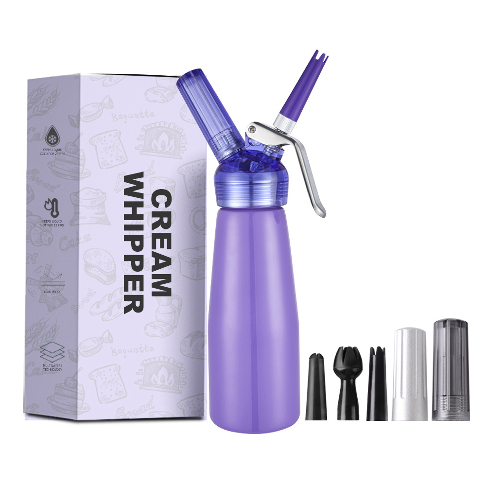 500ml Cream Foamer Foaming Gun Bottle Cream Decorating Gun Coffee Dessert Fresh Cream Whipper Butter Dispenser