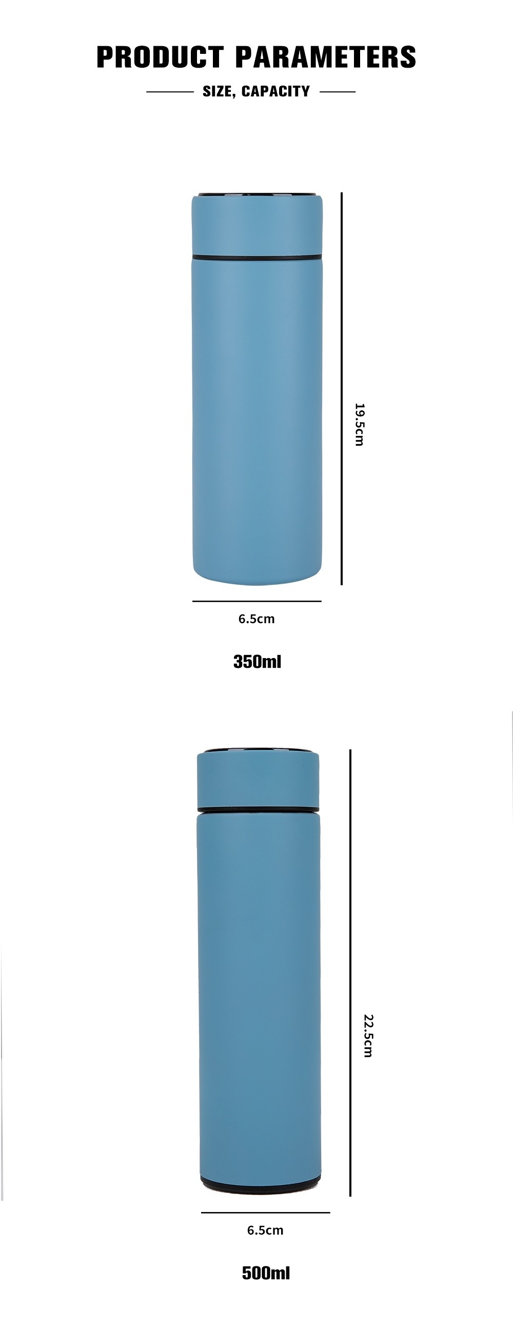 lid temperature display led smart sports metal bottle stainless steel drinking water bottle thermos vacuum flask