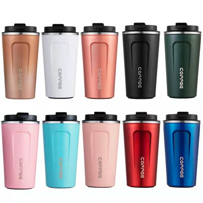 Wholesale Sublimation 12/17oz Double Wall 18/8 Thermos Coffee,Vacuum Insulated Travel Stainless Steel Coffee Mug