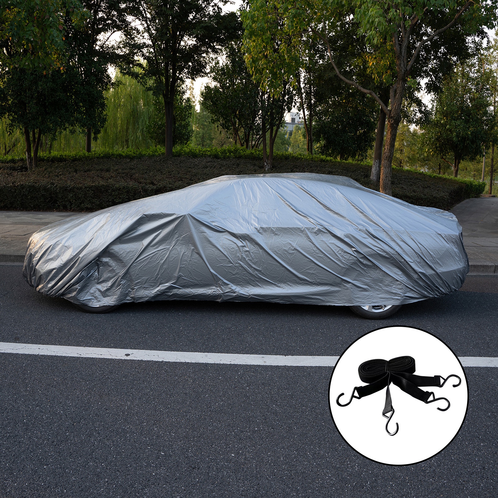 Anhui Ruige PE Fast Delivery UV Protection Waterproof Car Cover Windproof Dust Proof Outdoor Car Cover