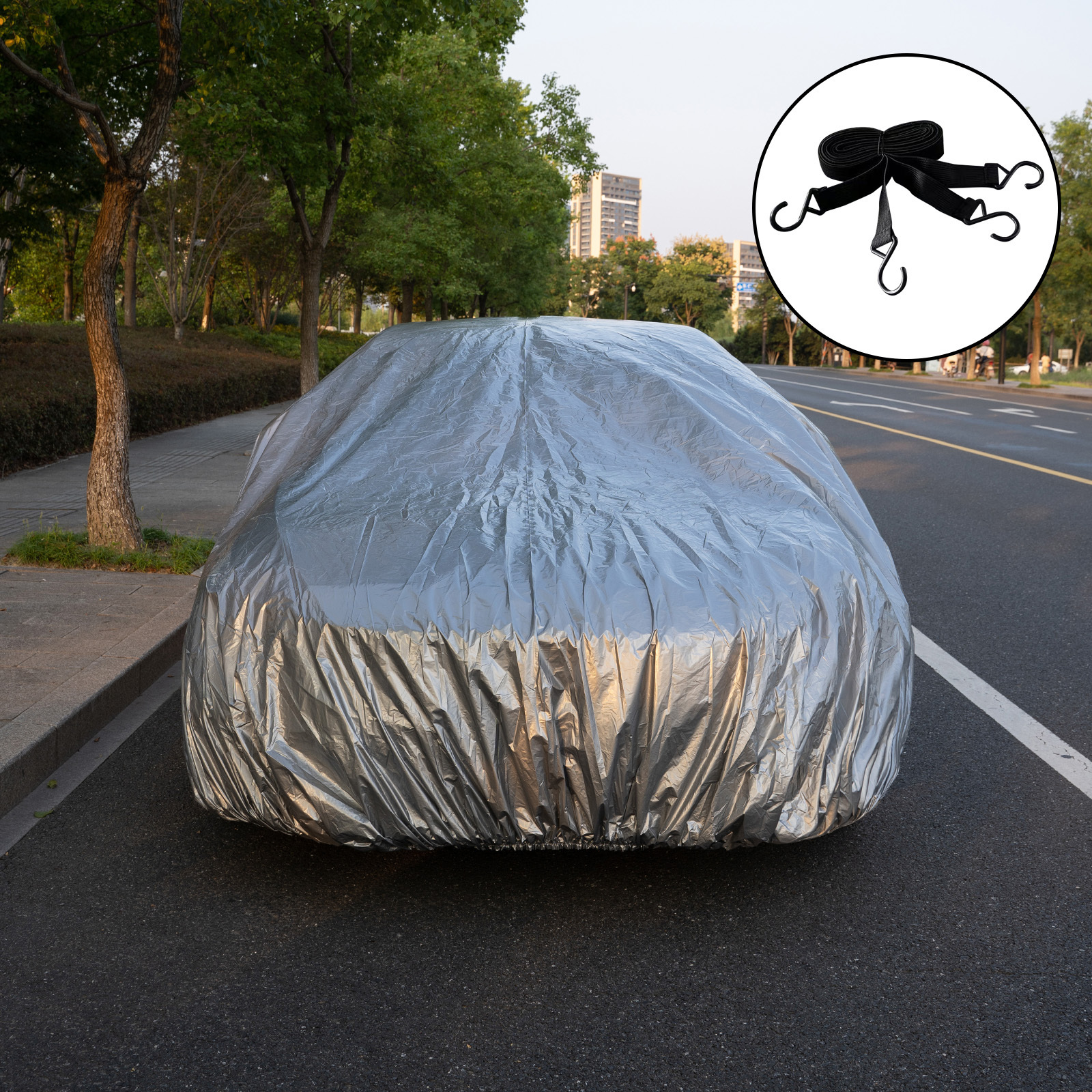 Anhui Ruige PE Fast Delivery UV Protection Waterproof Car Cover Windproof Dust Proof Outdoor Car Cover