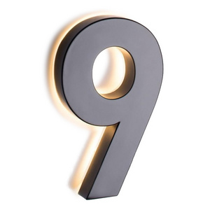 Hot selling Stainless Steel House Number 3d Letter Metal Gold Mirror House Number custom sign Alphabet Logo Metal Wall Letters