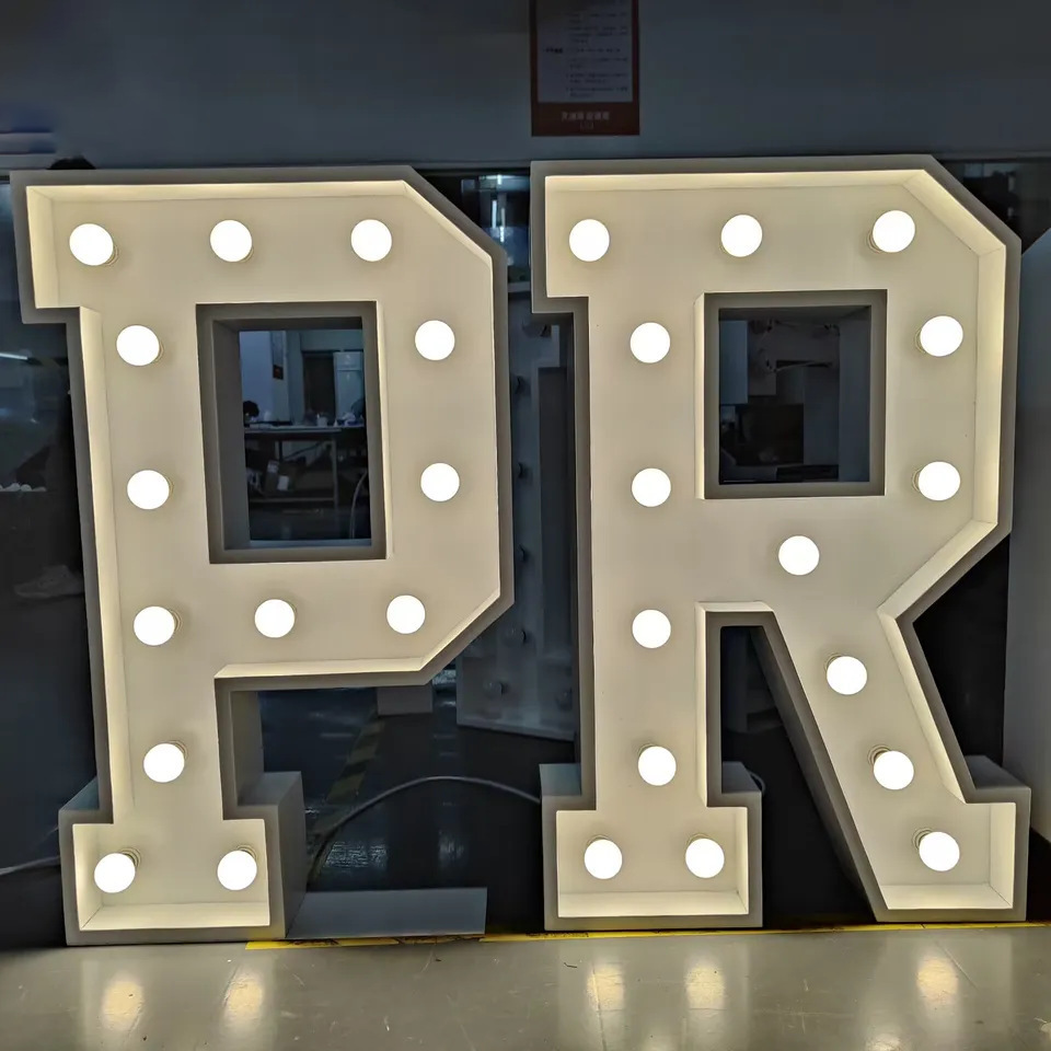 AHRJ  custom for wedding led large acrylic marry me signs 3ft 4ft 5ft light up marquee number marquee letters