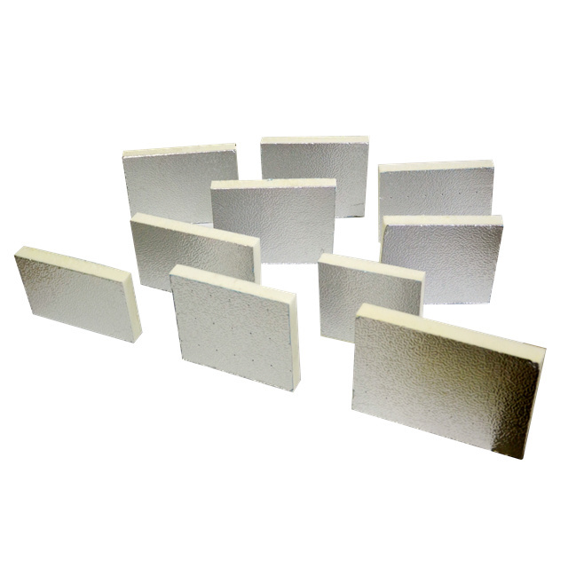 Black and Silver Aluminum Foil Polyisocyanurate PIR PUR PU Thermal Insulation Board