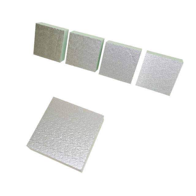 Black and Silver Aluminum Foil Polyisocyanurate PIR PUR PU Thermal Insulation Board