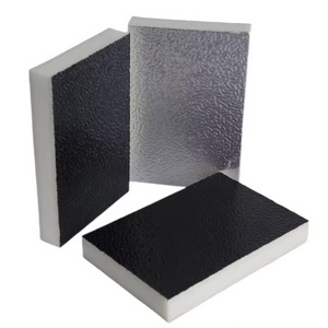 PIR/PUR  foam pre-insulated pipe board with single side embossed jit