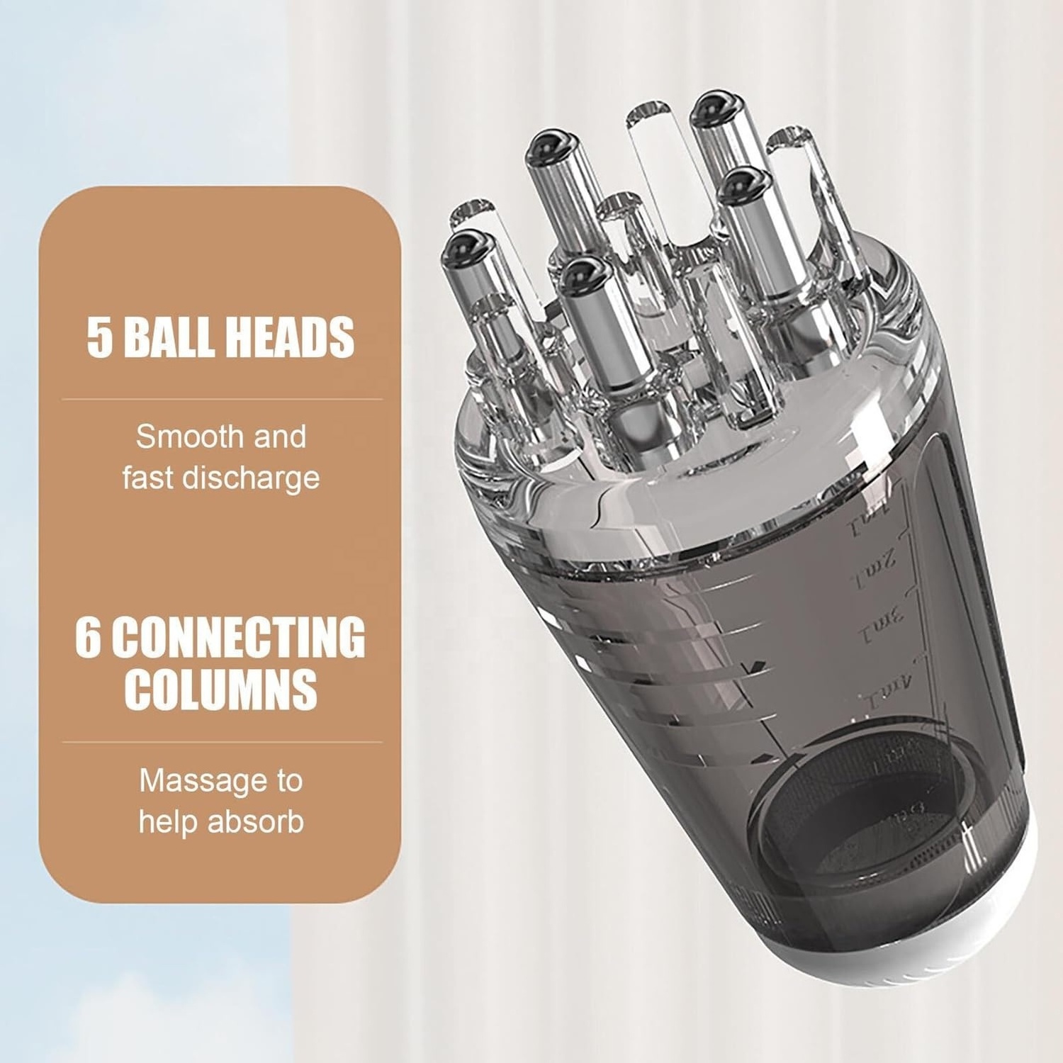 Custom Label Smart Ball Root Comb Applicator Bottle Scalp Massager Hair Growth Hair Oil Applicator for Scalp Various Liquids