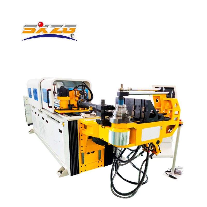 2 Axis Hydraulic CNC Square Copper Exhaust Tube Pipe Bending Machine