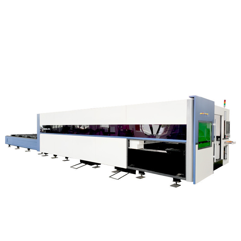 good price 10mm metal exchange table all cover 1500W cnc fiber laser cutting machine