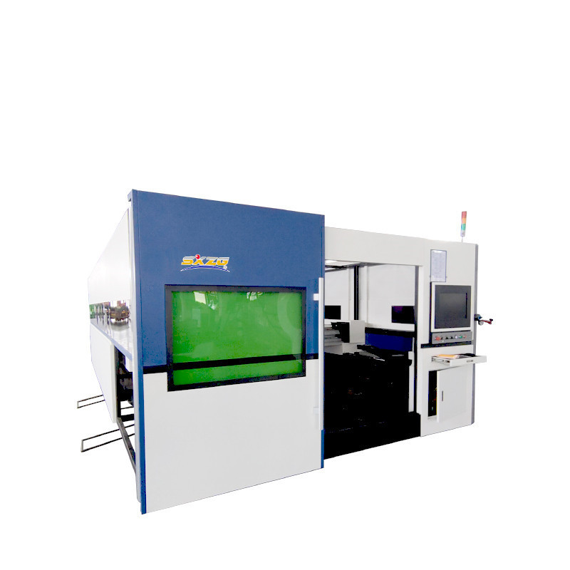 good price 10mm metal exchange table all cover 1500W cnc fiber laser cutting machine