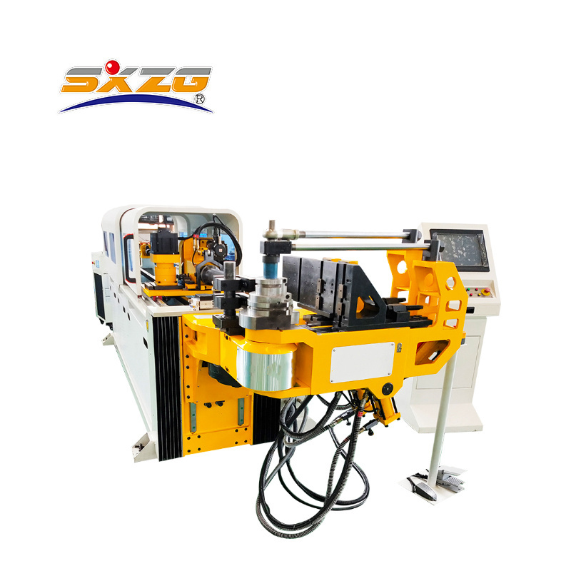 2 Axis Hydraulic CNC Square Copper Exhaust Tube Pipe Bending Machine