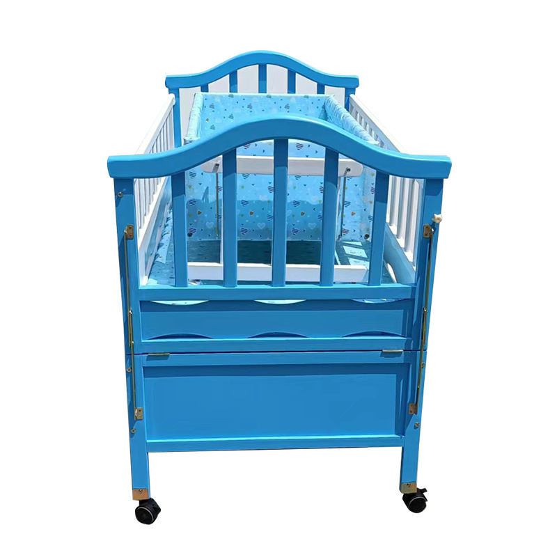 Indian Pakistan popular baby bed Baby Sleep Swing Cribs hand shaking cradle cot Baby Cradle Bed