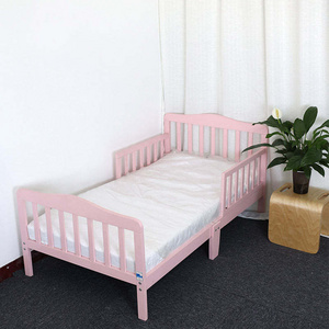 Accept custom child princess furniture kids bed for girls pink