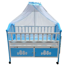 Indian Pakistan popular baby bed Baby Sleep Swing Cribs hand shaking cradle cot Baby Cradle Bed