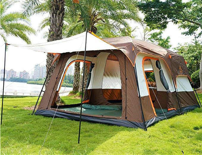 4 Season Sun Proof Rainproof Tents 2 Bedroom 1 Living Room Camping Tent