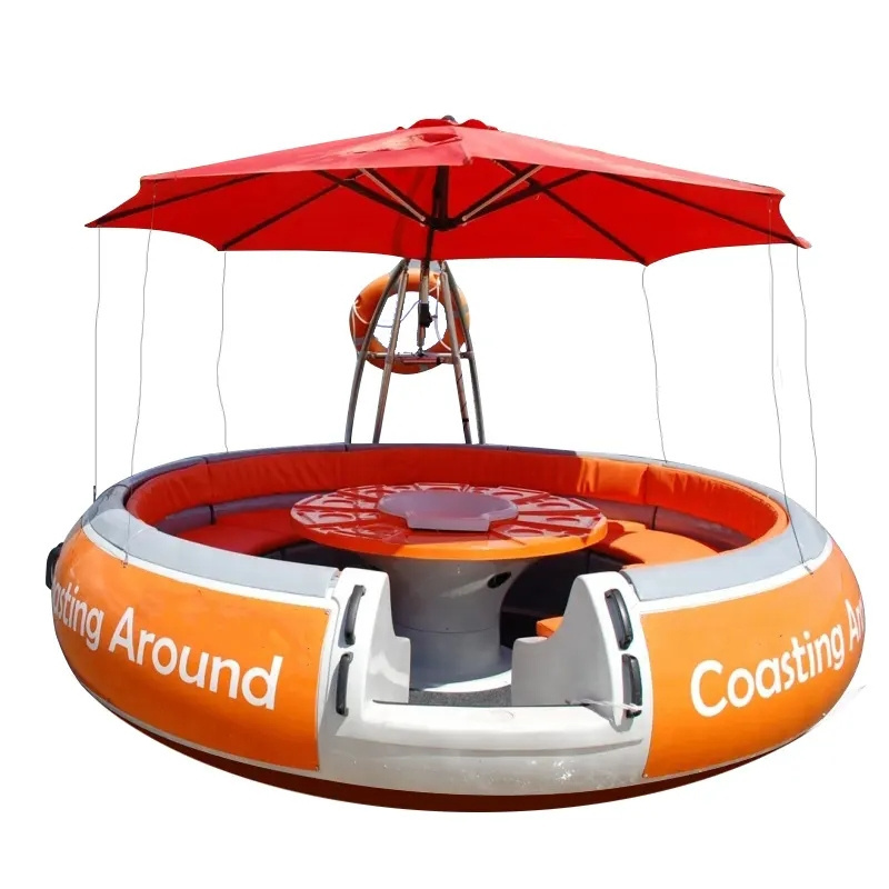 Floating Party Grill Boat Electric Motor BBQ Donut  Boat